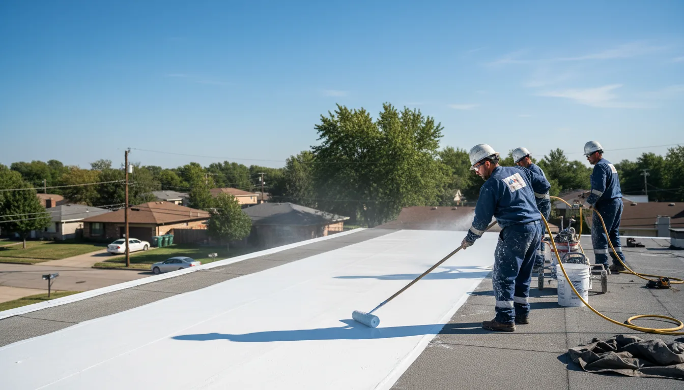 Commercial roof coating in Jackson Center, OH near me